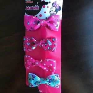 Disney Junior Minnie Mouse Hair Bows NWT